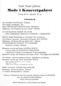 Program fra mødet i Odd Fellow Palæet september 1941